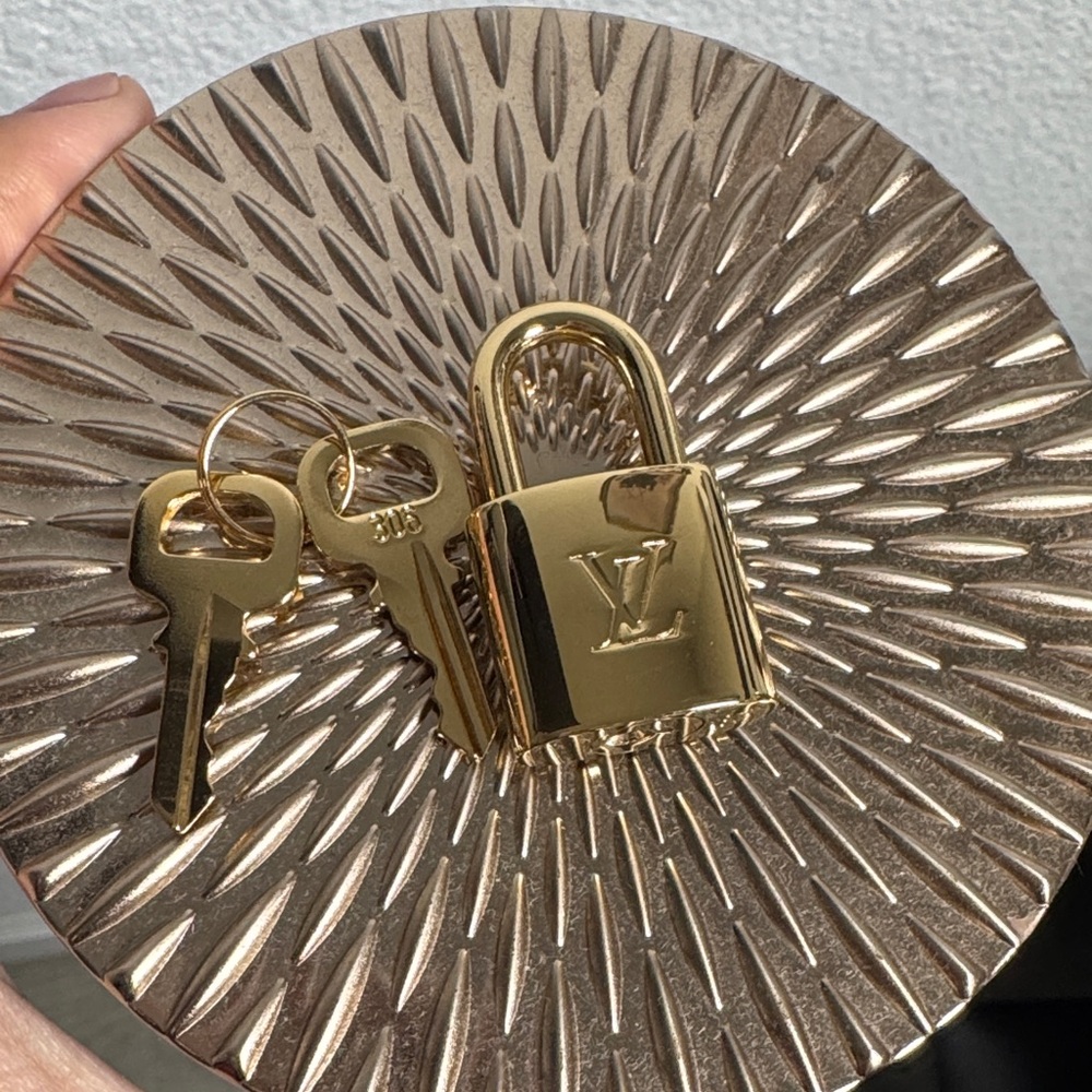 Louis Vuitton Gold Padlock with Keys